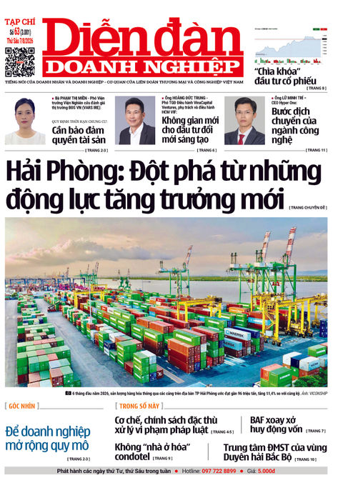 Ấn phẩm in Diễn đàn Doanh nghiệp số 63 (07/08/2026)