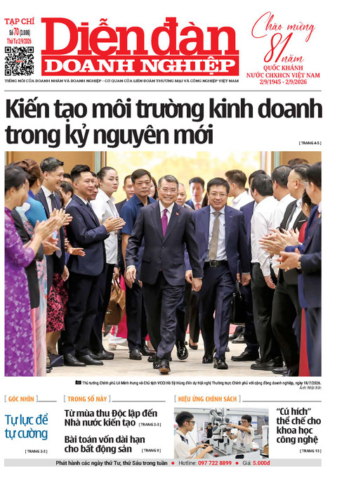 Ấn phẩm in Diễn đàn Doanh nghiệp số 70 (03/09/2026)