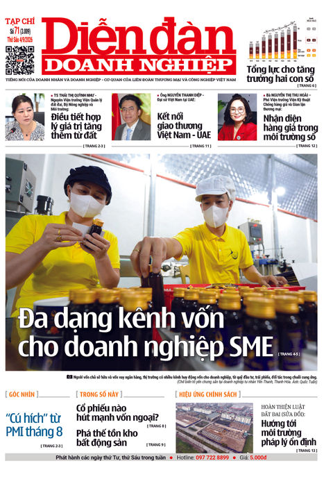 Ấn phẩm in Diễn đàn Doanh nghiệp số 71 (04/09/2026)