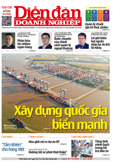Ấn phẩm in Diễn đàn Doanh nghiệp số 72 (09/09/2026)