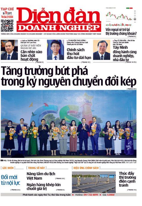 Ấn phẩm in Diễn đàn Doanh nghiệp số 79 (02/10/2026)