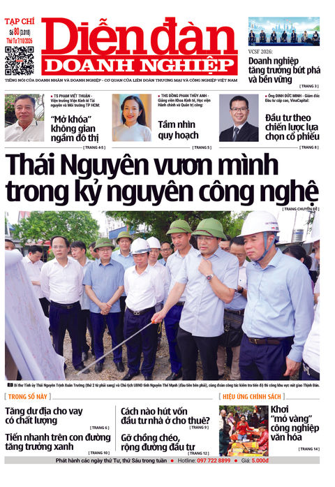 Ấn phẩm in Diễn đàn Doanh nghiệp số 80 (07/10/2026)