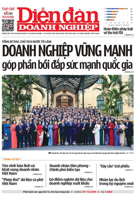 Ấn phẩm in Diễn đàn Doanh nghiệp số 82 (14/10/2026)