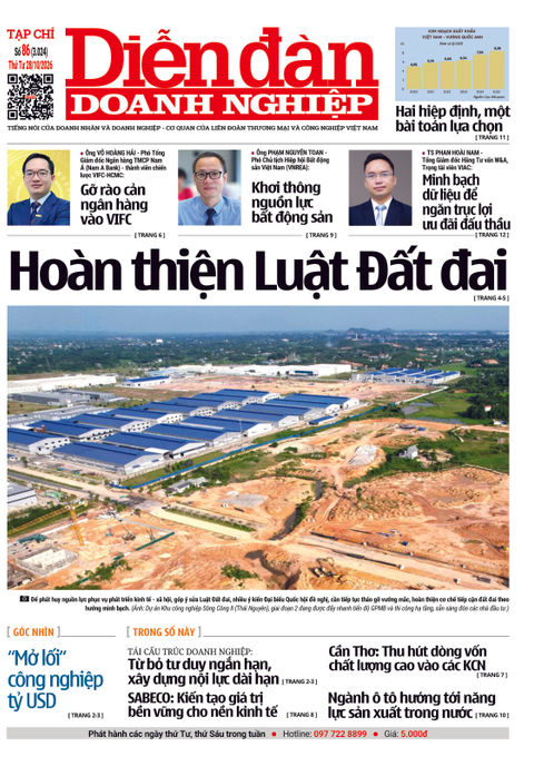 Ấn phẩm in Diễn đàn Doanh nghiệp số 86 (28/10/2026)