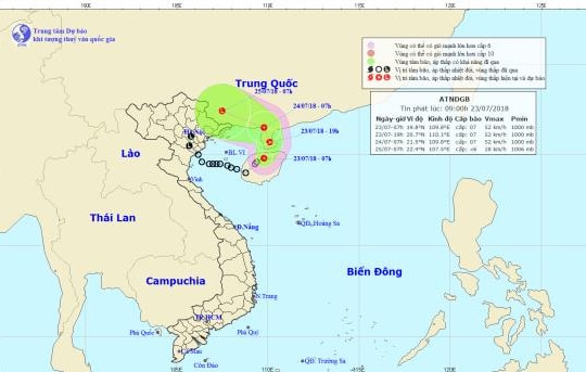 Áp thấp nhiệt đới gần bờ lại “đe dọa” toàn vịnh Bắc Bộ