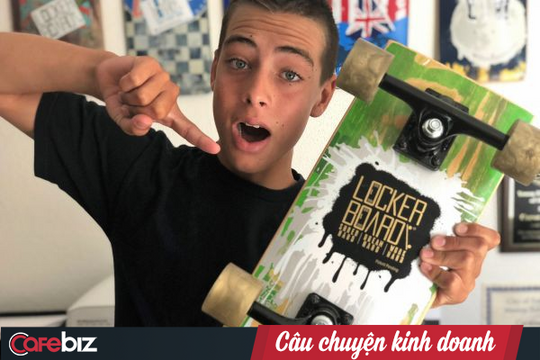 Cậu bé lớp 8 sáng lập startup ván trượt, được tỷ phú Richard Branson đầu tư và Nike mời hợp tác