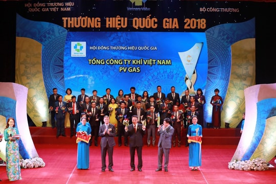 PV GAS được vinh danh Thương hiệu Quốc gia 2018 cho sản phẩm LPG