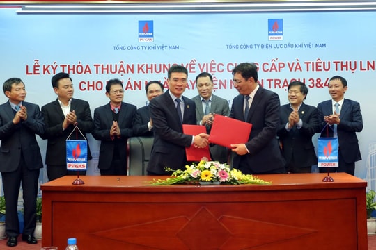 PVGAS và PVPower hợp tác cung cấp và tiêu thụ LNG cho Nhà máy điện Nhơn Trạch 3 & 4