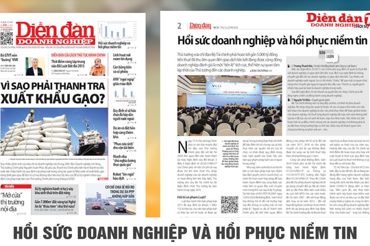 ĐIỂM BÁO NGÀY 22/04/2020: Hồi sức doanh nghiệp và hồi phục niềm tin