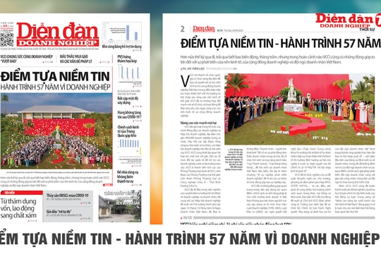 ĐIỂM BÁO NGÀY 24/04/2020: Điểm tựa niềm tin - hành trình 57 năm vì doanh nghiệp