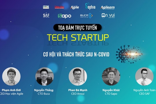 [TRỰC TIẾP] Toạ đàm "Tech startup cơ hội và thách thức sau COVID-19"