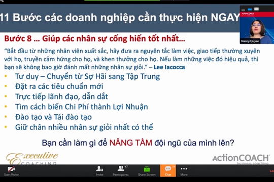 Giúp doanh nghiệp vượt khủng hoảng: Bước 8 - Giúp các nhân sự cống hiến tốt nhất