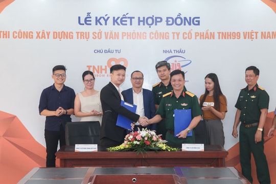 Ký kết hợp đồng Thi công xây dựng trụ sở văn phòng Công ty Cổ phần TNH99 Việt Nam