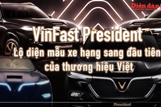 VinFast President - Lộ diện mẫu xe hạng sang đầu tiên của thương hiệu Việt