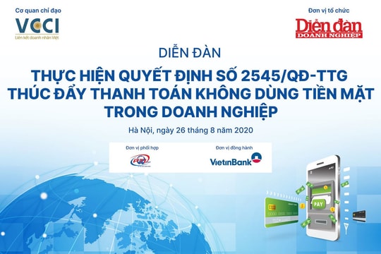 Thúc đẩy thanh toán không dùng tiền mặt