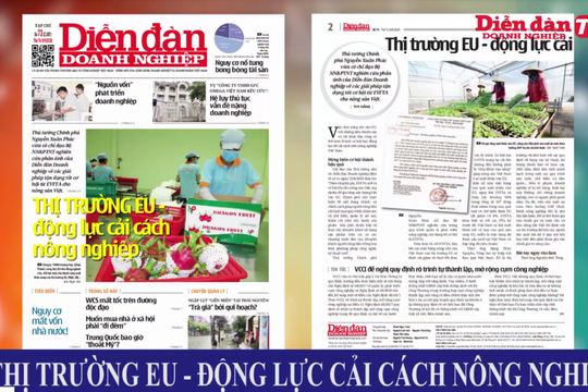 ĐIỂM BÁO NGÀY 09/09: Thị trường EU - "động lực" cải cách nông nghiệp