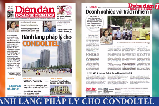 ĐIỂM BÁO NGÀY 07/10: Hành lang pháp lý cho Condoltel