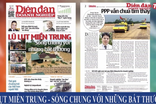 ĐIỂM BÁO NGÀY 21/10: Lũ lụt miền Trung - sống chung với những bất thường