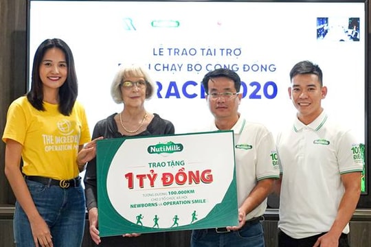 Tham gia chạy bộ cộng đồng, NutiMilk đã đóng góp 1 tỷ cho các tổ chức xã hội