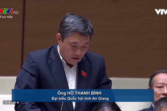 ĐBQH Hồ Thanh Bình - Đoàn An Giang: Cần có chiến lược phát triển ĐBSCL là vùng kinh tế trọng điểm quốc gia