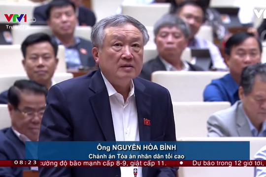 Chánh án TAND Tối cao: Không có tòa án cấp trên chỉ đạo đối với cấp dưới