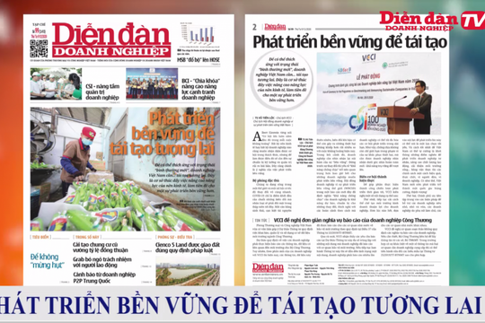 ĐIỂM BÁO NGÀY 09/12: Phát triển bền vững để tái tạo tương lai