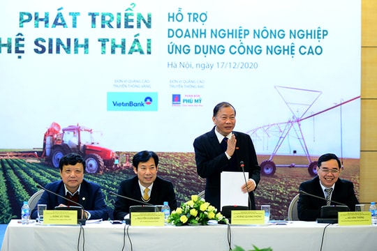 [TRỰC TIẾP] Diễn đàn Phát triển Hệ sinh thái: Hỗ trợ doanh nghiệp nông nghiệp ứng dụng công nghệ cao