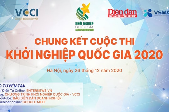 Lộ diện top 6 dự án xuất sắc nhất Cuộc thi Khởi nghiệp Quốc gia 2020