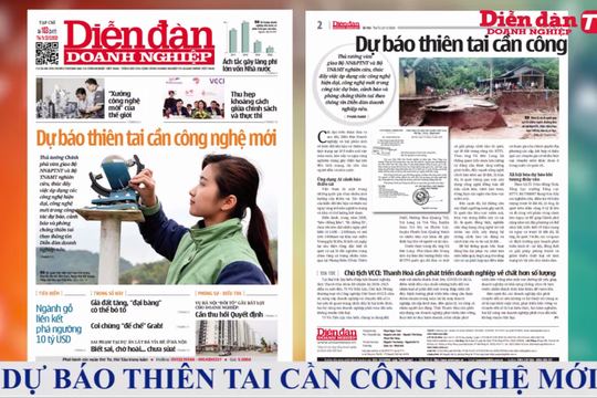 ĐIỂM BÁO NGÀY 23/12: Dự báo thiên tai cần công nghệ mới