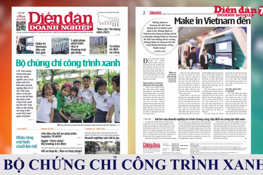 ĐIỂM BÁO ngày 25/12: Bộ chứng chỉ công trình xanh