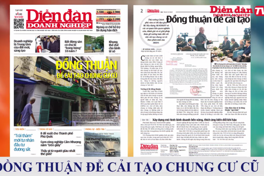 ĐIỂM BÁO NGÀY 13/01/2021: Đồng thuận để cải tạo chung cư cũ
