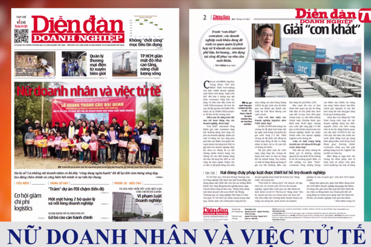 ĐIỂM BÁO NGÀY 15/01/2021: Nữ doanh nhân và việc tử tế