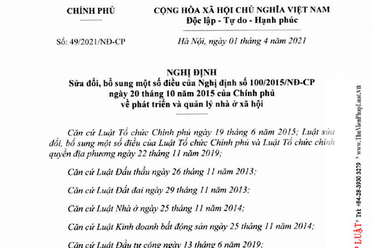 NÓNG: Sửa Nghị định 100, chính sách nhà ở xã hội được “giải cứu”
