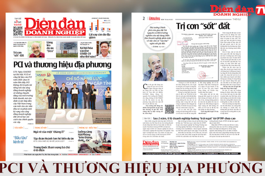 ĐIỂM BÁO NGÀY 09/04: PCI và thương hiệu địa phương