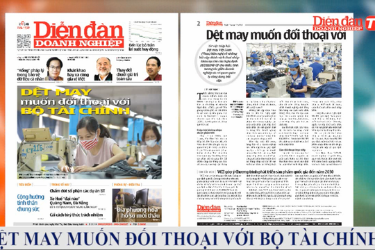 ĐIỂM BÁO NGÀY 11/06: Dệt may muốn đối thoại với Bộ Tài chính