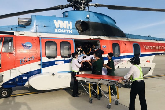 Binh đoàn 18: Bay cấp cứu thành công bệnh nhân trên quần đảo Trường Sa