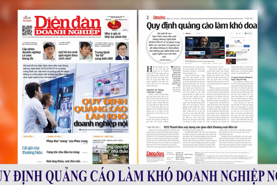 ĐIỂM BÁO NGÀY 30/06: Quy định quảng cáo làm khó doanh nghiệp nội