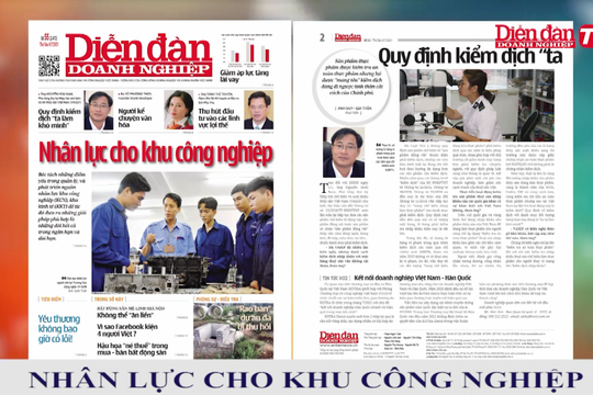 ĐIỂM BÁO NGÀY 09/07: Nhân lực cho Khu công nghiệp