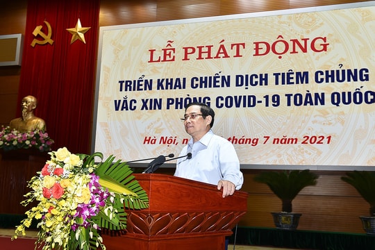 Thủ tướng phát động chiến dịch tiêm chủng lớn nhất lịch sử cho 75 triệu người dân Việt Nam