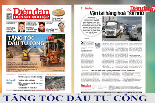 ĐIỂM BÁO NGÀY 23/07: Tăng tốc đầu tư công