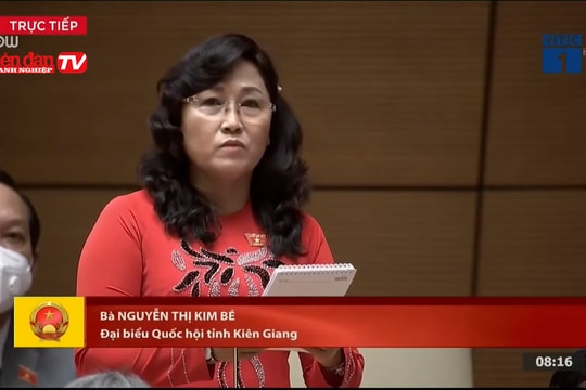 Đại biểu Nguyễn Thị Kim Bé: Mong Chính phủ ưu tiên phát triển hạ tầng ĐBSCL