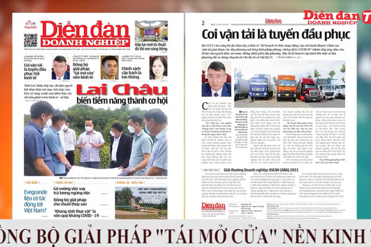 ĐIỂM BÁO NGÀY 24/09: Đồng bộ giải pháp "tái mở cửa" nền kinh tế