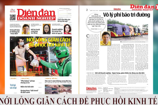 ĐIỂM BÁO NGÀY 01/10: Nới lỏng giãn cách để phục hồi kinh tế