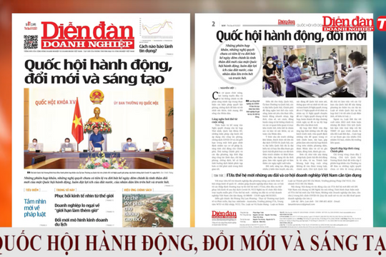 ĐIỂM BÁO NGÀY 07/10: Quốc hội hành động, đổi mới và sáng tạo
