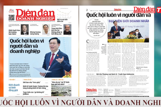 ĐIỂM BÁO NGÀY 20/10: Quốc hội luôn vì người dân và doanh nghiệp