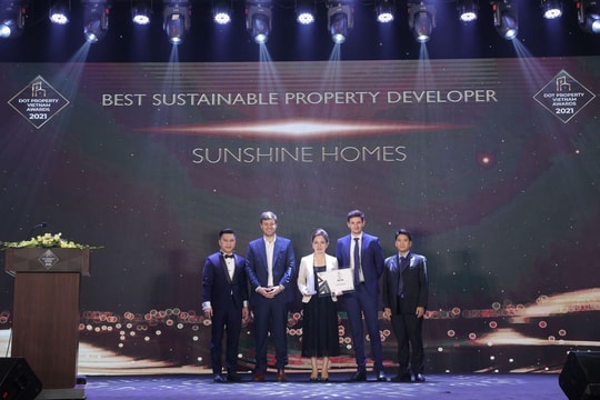 Sunshine Homes thắng đậm tại Dot Property Vietnam Awards 2021