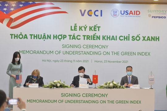 Việt Nam - Hoa Kỳ ký hợp tác triển khai Chỉ số Xanh