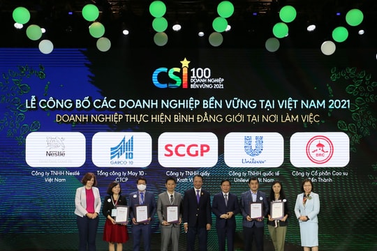 Unilever Việt Nam lọt top 10 doanh nghiệp bền vững 6 năm liền