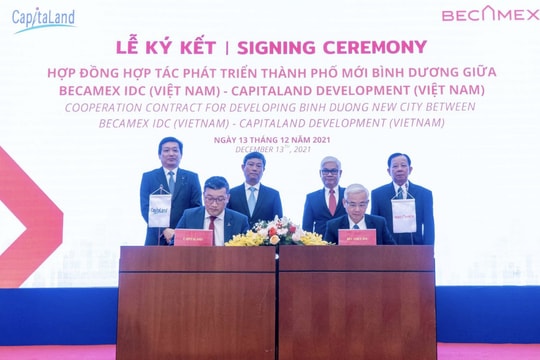 Becamex IDC và CapitaLand hợp tác phát triển Thành phố mới Bình Dương