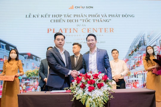 Địa ốc Châu Sơn ký kết 3 đại lý phân phối Platin Center Shophouse Cẩm Phả